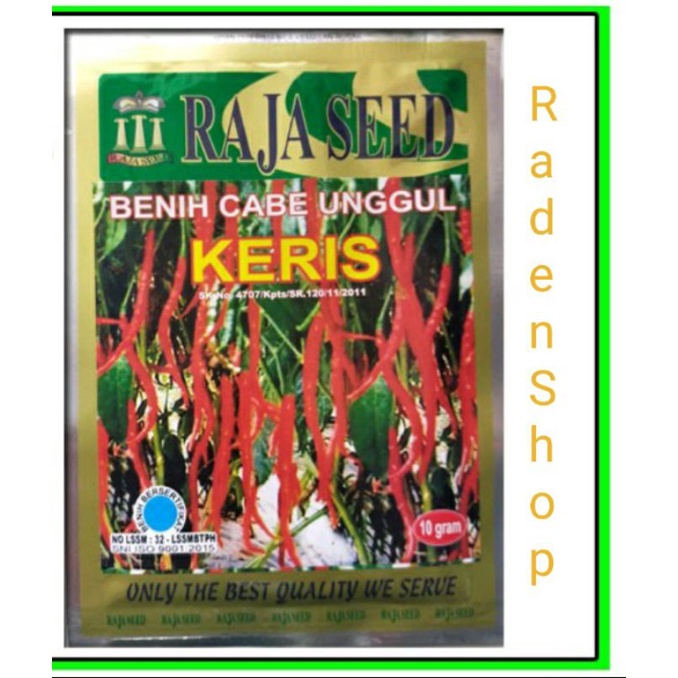 ISI 10GR BENIH CABE CABAI MERAH KERITING UNGGUL KERIS PRODUK RAJA SEED | BIBIT CABE