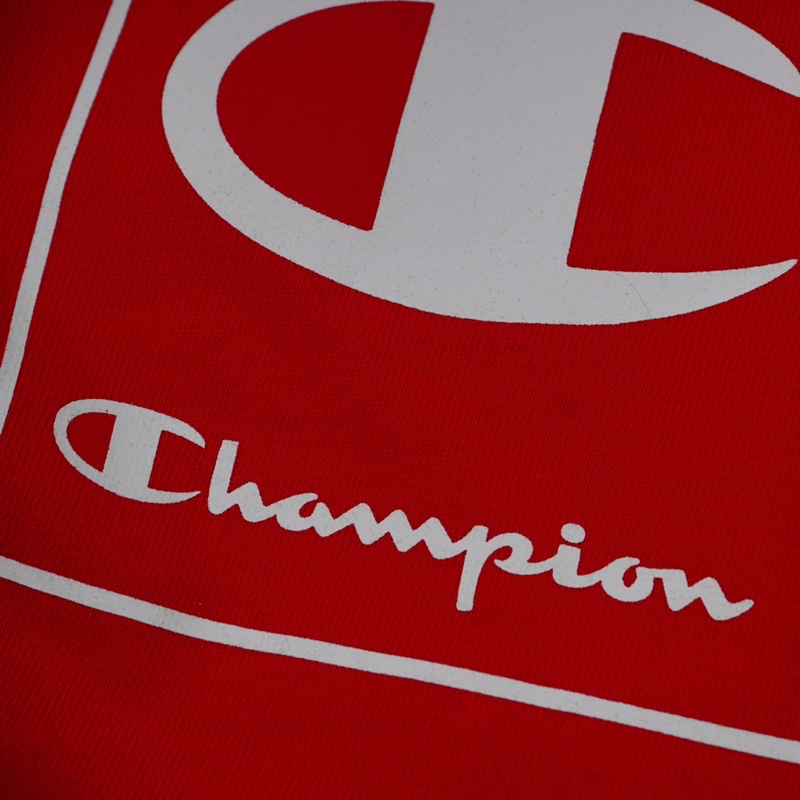 CHMPN Tshirt Heritage Box Logo 100 Red