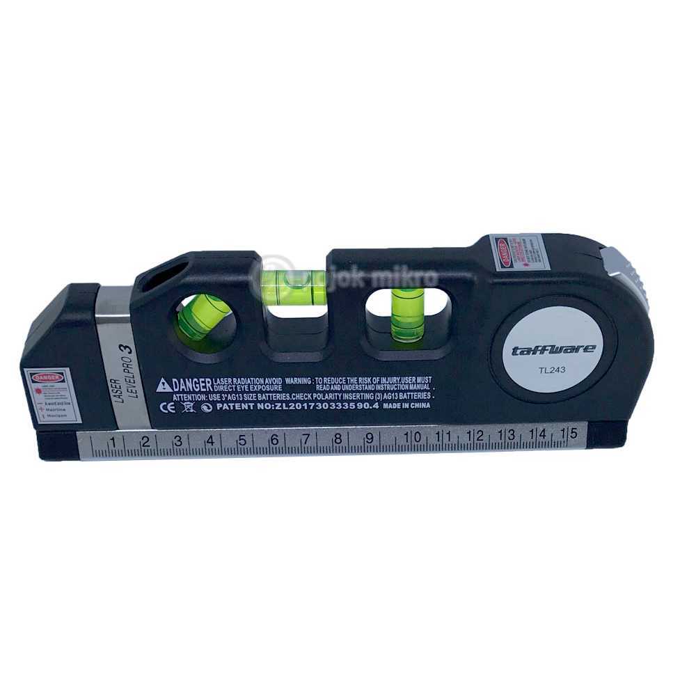 

Penggaris Laser Taffware LEVELPRO3 Penggaris Laser Horizontal 250CM + Waterpass