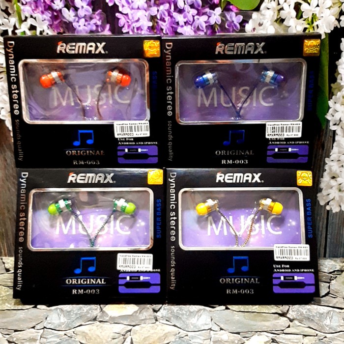 Remax Dinamic Stereo Headphones Earphone Handsfree Real Bass headset