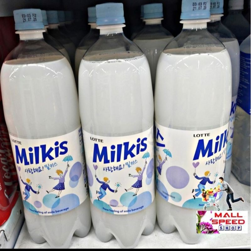 

Lotte Milkis Milk Soda 1.5L Original Minuman Korea Soda Susu