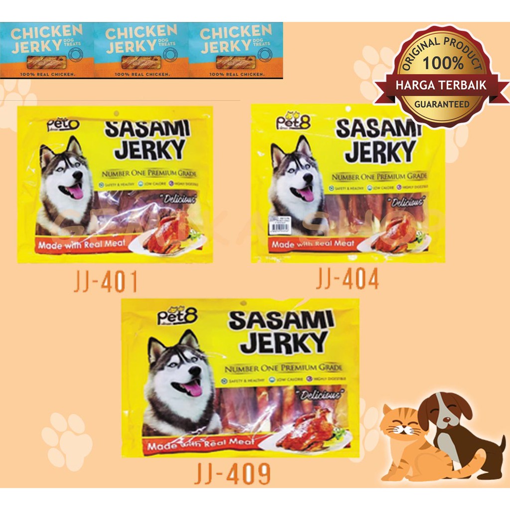 Snack Anjing SASAMI JERKY ALL VARIANT 400GR