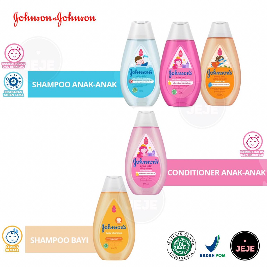 Johnson’s Active Kids Shiny Drops Shampoo 100 ml 200 ml