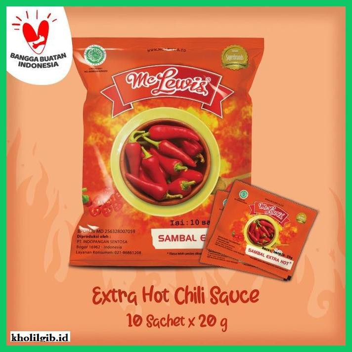 

gnidderdsaus- mc lewis chili sauce sachet - 10x20g -asliiiiii.