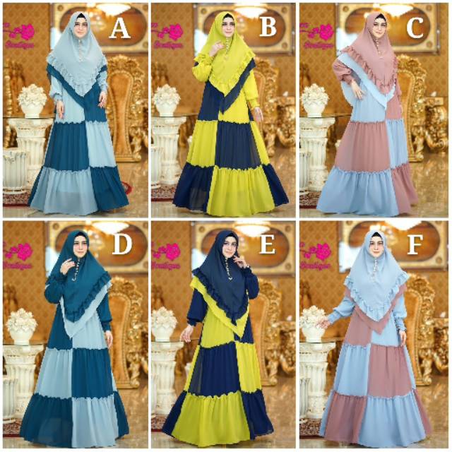 GAMIS CERUTI SET SYAR'I - CHESSY SYAR'I ORIGINAL FAZZA