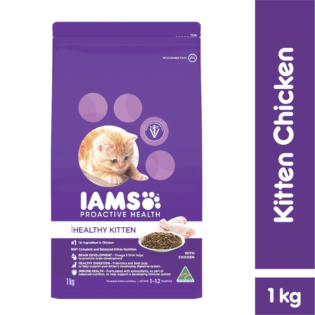 IAMS Makanan Anak Kucing Rasa Chicken 1 Kg