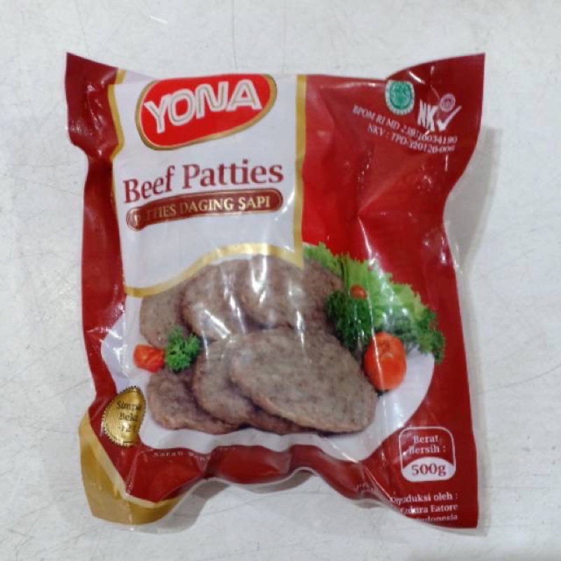 

YONA beef paties 500gr