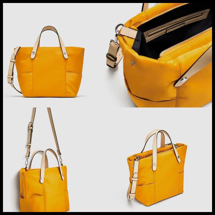 BEST DEAL TAS ZARA TECHNICAL FABRIC ORIGINAL 100% MURAH SUPPLIER TANGAN 1 IMPORT - KUNING