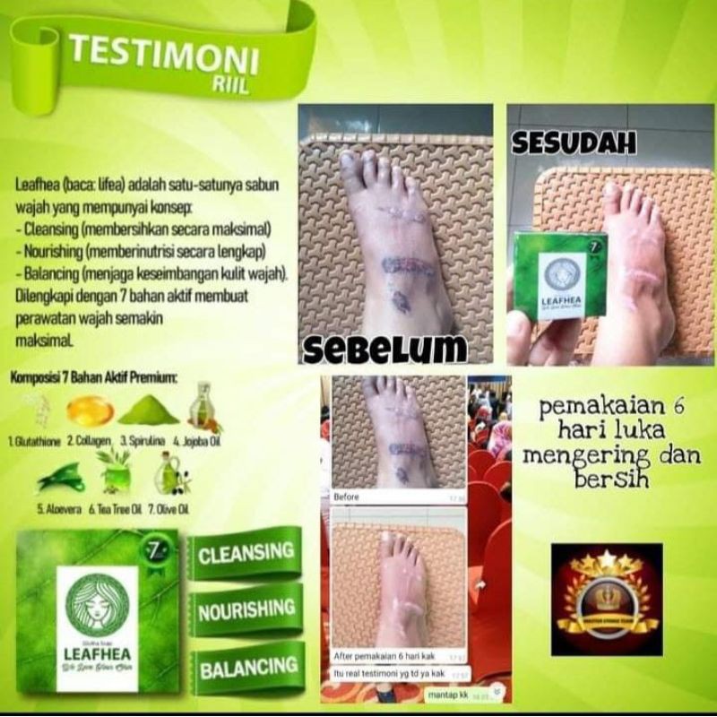 LEAFHEA/SABUN LEAFHEA/BODYWASH