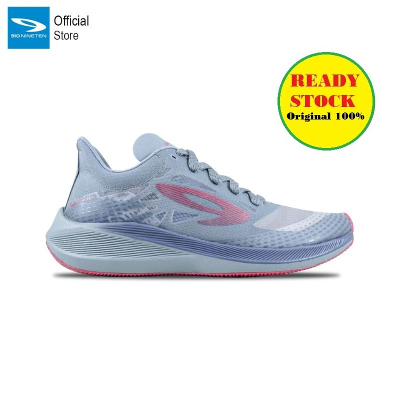 910 Nineten Haze Sepatu Running - HAZE 1.5 ABU / BIRU / MERAH