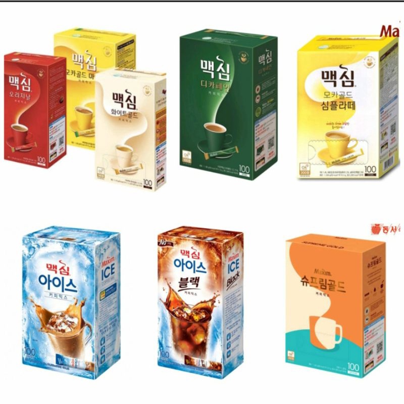 

[20 Sachet] MAXIM MOCHA GOLD/ORIGINAL/WHITE GOLD/SUPREME GOLD/DECAFEIN/SIMPLY LATTE/COFFEE KOREA