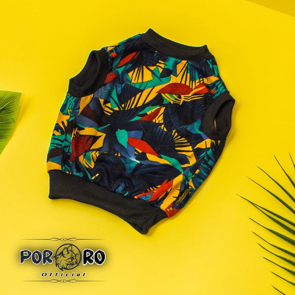 Pororo - Baju Kucing Motif Hawai Lucu Murah  AKsesoris Hewan