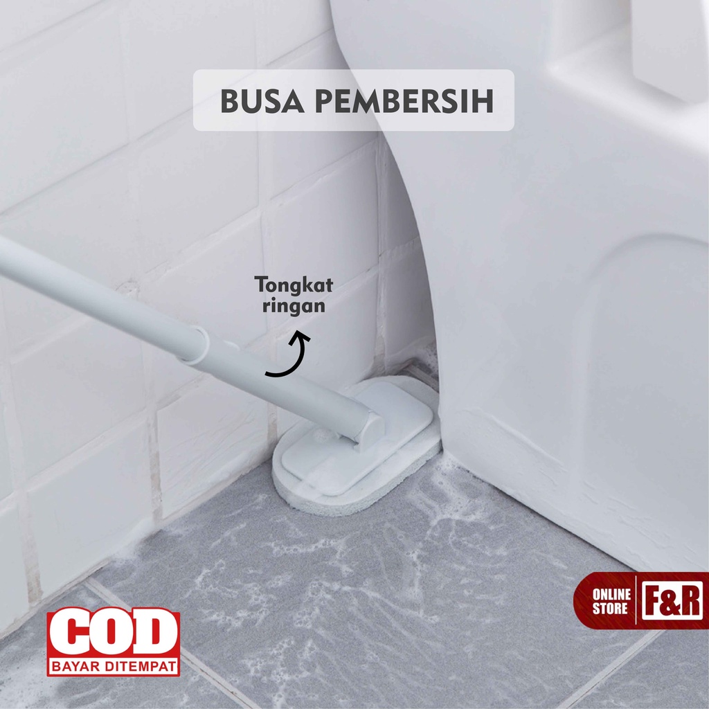 Alat Pembersih Kamar Mandi Sikat Pembersih Lantai Rumah Busa Pembersih Kloset Sikat Wastafel