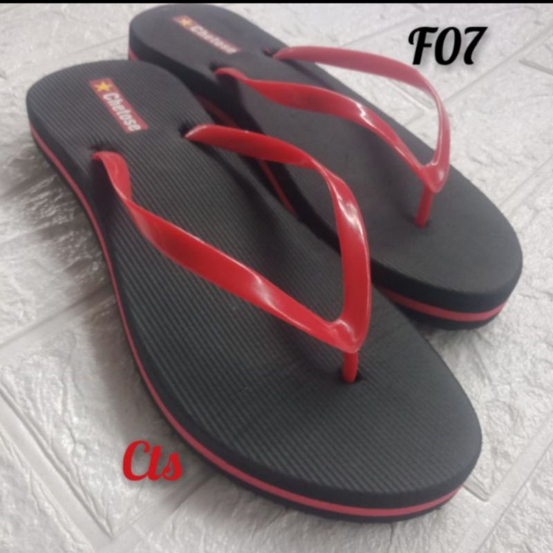 CTS Sandal Jepit Wanita Model Entrik Murah Salur F07