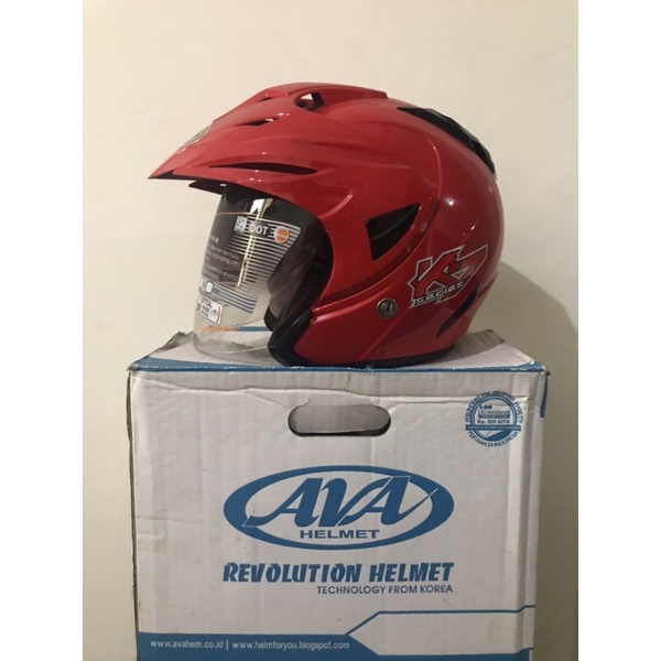 Helm AVA Red K7 Series Merah - Helm Murah dan Berkualitas