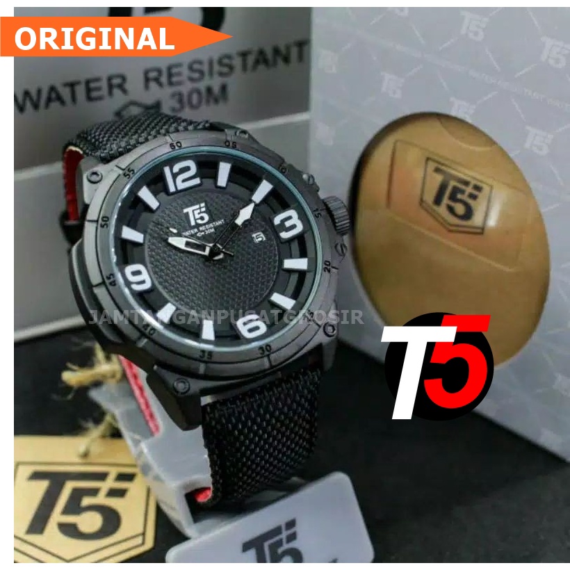 termurah Jam Tangan Pria T5 H3568 3568 Original Analog Date Watch sport terbaru