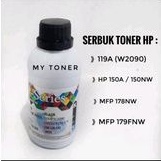 1 Set Serbuk Toner Compatible Printer 119a 150a 150nw MFP 178nw 279fnw w2090a Black 100gram