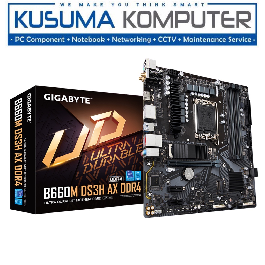 Gigabyte B660M DS3H AX DDR4 2x PCIe 4.0 M.2 USB 3.2 Gen 2 Type-C