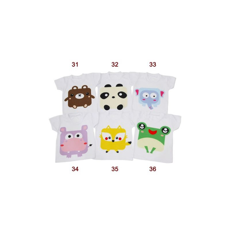 6pcs Kaos Singlet Bayi size S, M, L &amp; XL/Kaos Dalam Bayi Bergambar/Baju Kutung Bayi