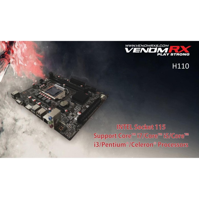 Motherboard VENOMRX Intel H110 LGA 1151 | By Astikom