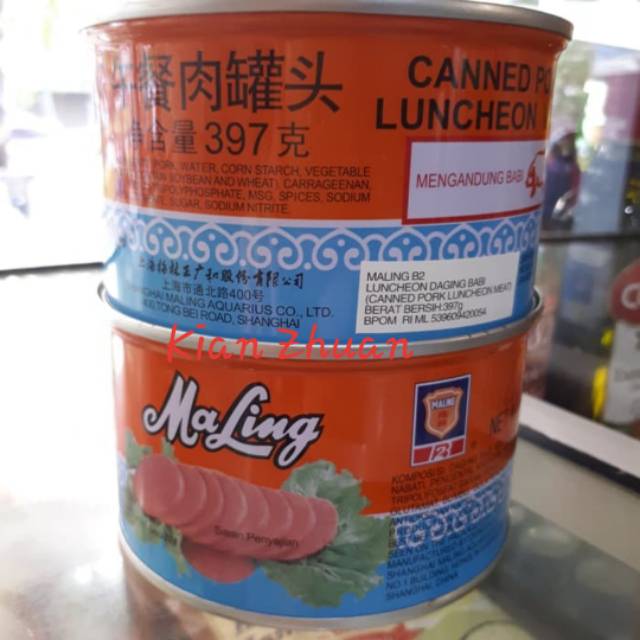 TTS Maling 397gr / Pork Luncheon Meat / Maling TTS / Daging Maling