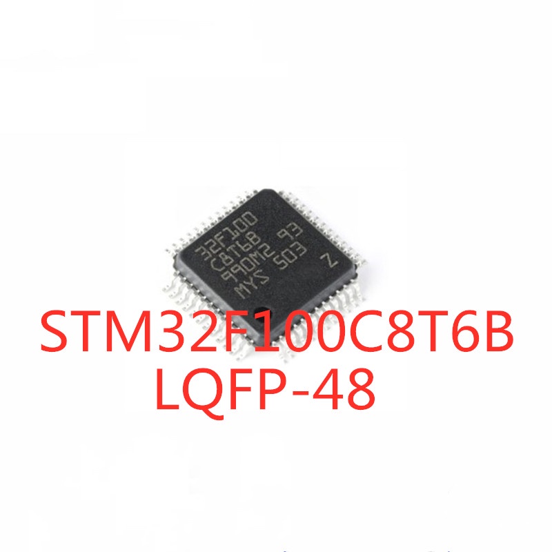 [xqx] 5pcs/lot100% Kualitas STM32F100C8T6B STM32F100 LQFP-48 SMD chip Mikrokontroler 32-bit 64K flash memory In Stock Baru Original