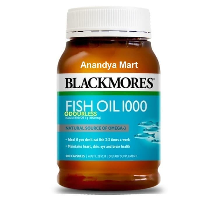 TERMURAH - BLACKMORES Odourless Odourles Fish Oil Omega 3 Omega3 200 Caps