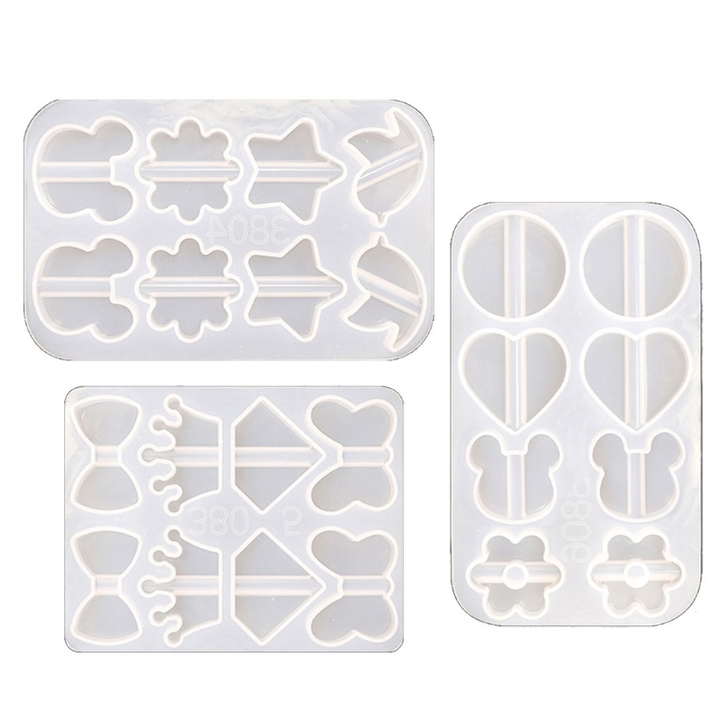 SIY  Straw Topper Resin Molds Straw Topper Attachment Silicone Molds Epoxy Resin Casting Mold Flower Heart Molds for Straws