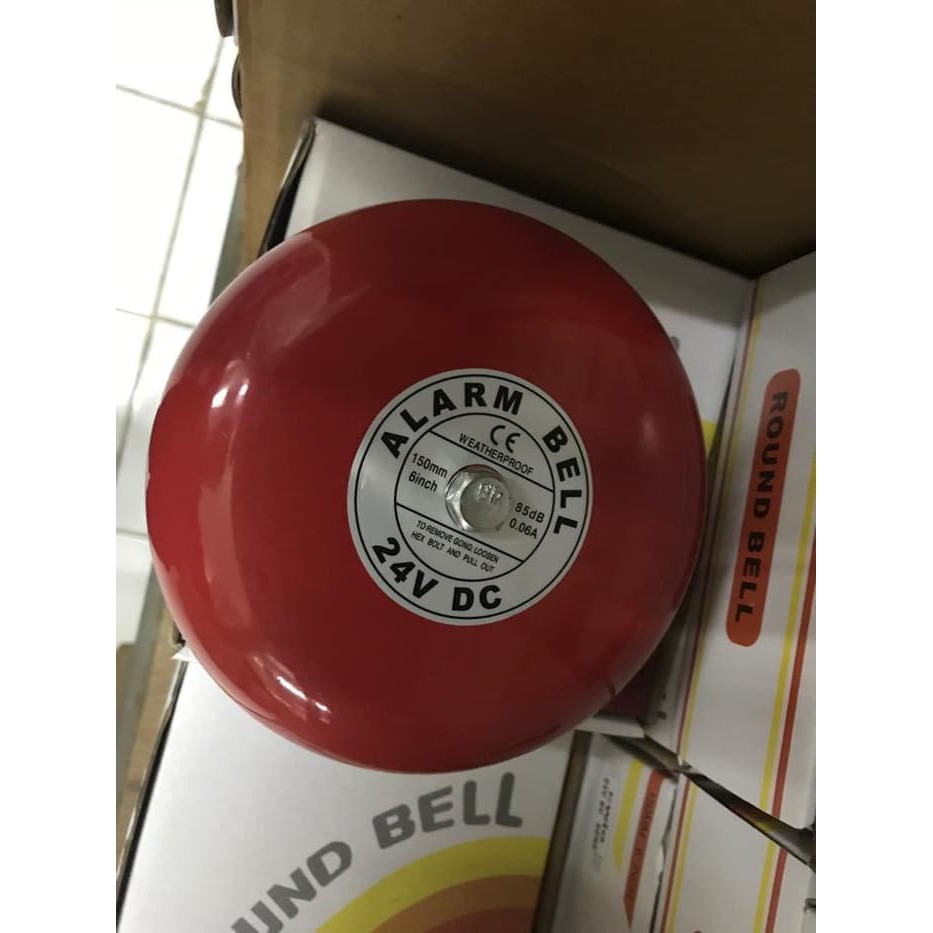 Round Alarm Baby Bell Kring 6&quot; (150mm) full aluminum / Round Bell Aluminium / Alarm Bell 6 inch EWIG