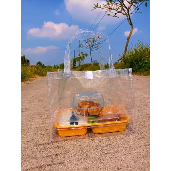 

Tas Hampers Transparan KOTA Bento P.25 L.20 T.20