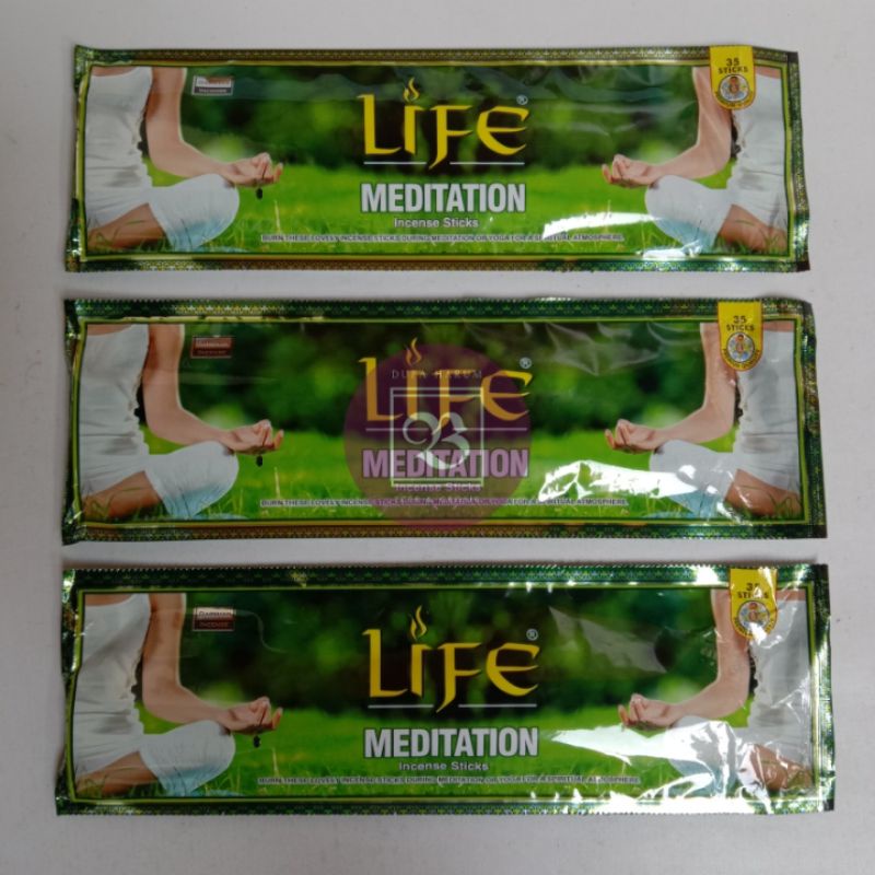 Hio Dupa Wangi INDIA Rentengan Life aroma Meditasi / Meditasion isi 35stik