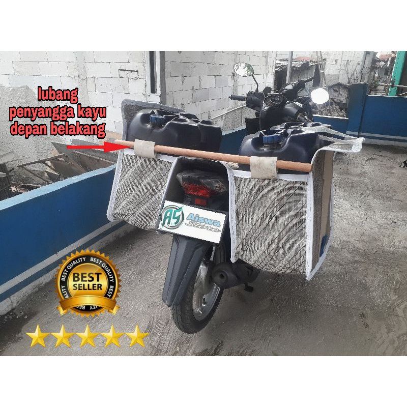 TAS_KANDEK_MOTOR_TAS_OBROK_BRONJONG_BAHAN_PERMADANI_SIZE_JUMBO