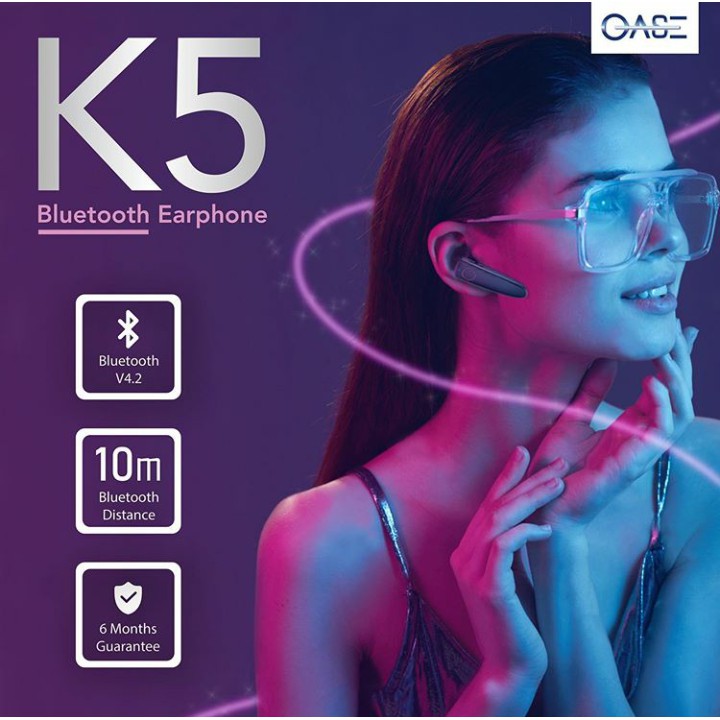 earphone bluetooth oase k5