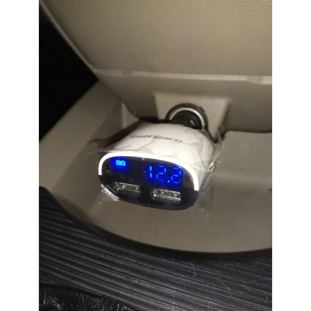 Car Charger all in one dual USB LCD voltmeter