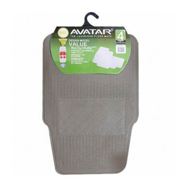 Car Carpet - Karpet Mobil Universal 2 Baris Avatar 5001 Hitam Cream