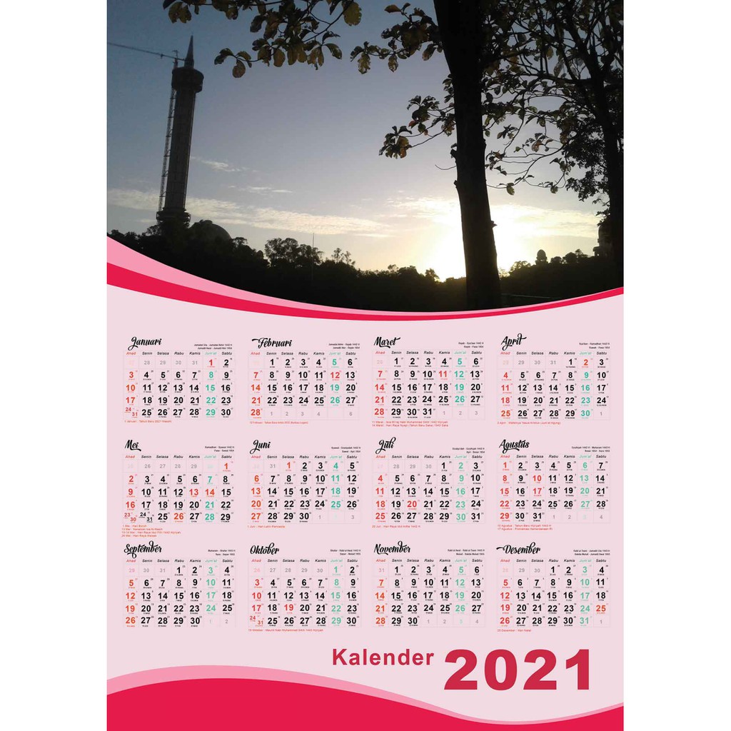 

cetak kalender costum bisa pake poto