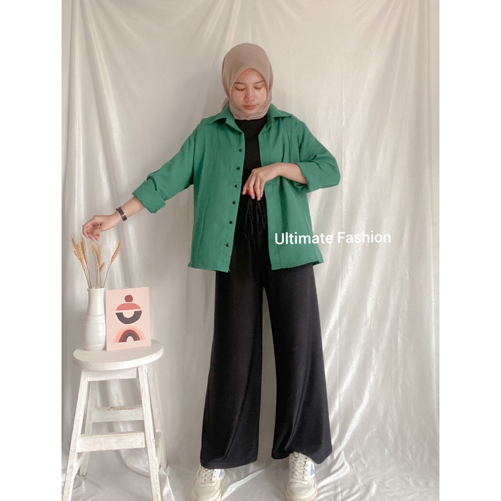 Kemeja Wanita Basic Oversize Yorena Import 221