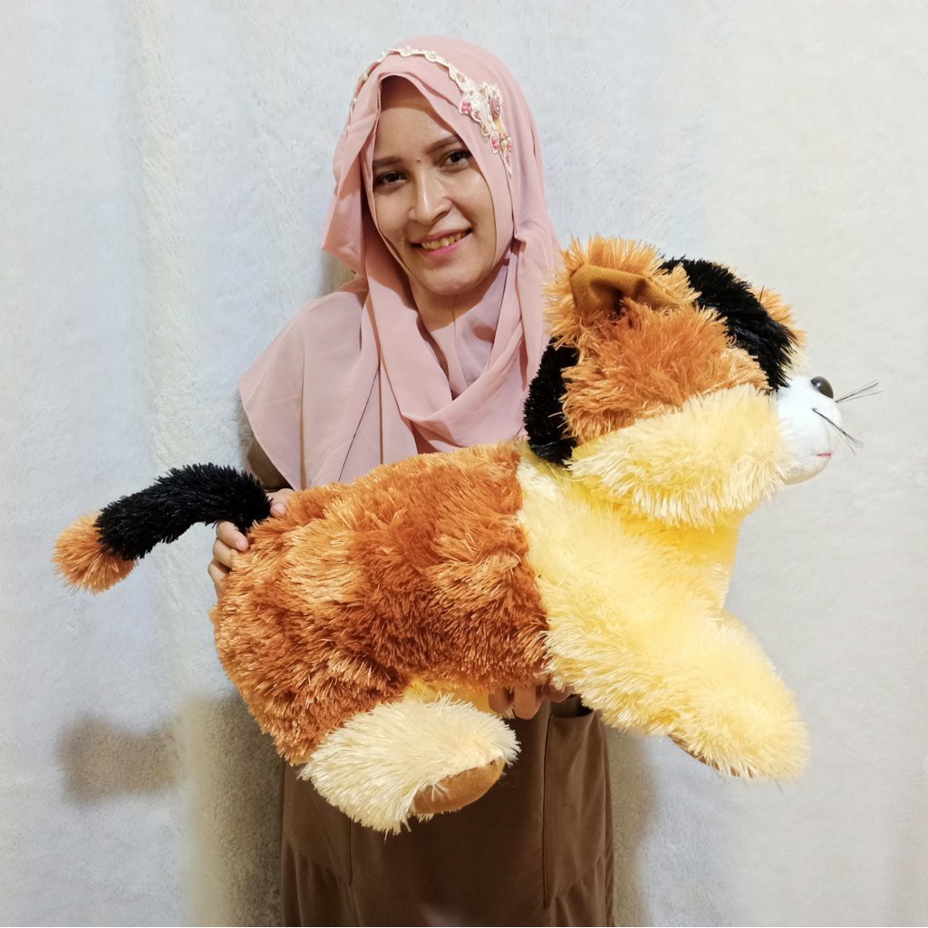 BONEKA Kucing belang XL MURAH