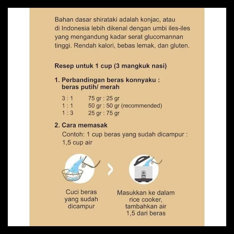 

BERAS SHIRATAKI RICE KONNYAKU 1 KG BERKUALITAS