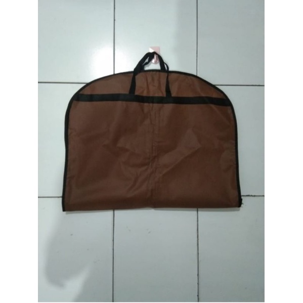 Cover jas baju / sarung jas baju / cover gantungan baju jas/ pelindung jas biru navy ( bahan tebal )