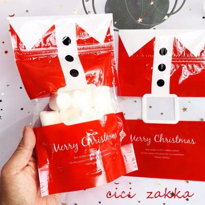 

Silahkan Order] Ziplock Bag Natal Christmas Santa Lucu Packaging Cookies Natal