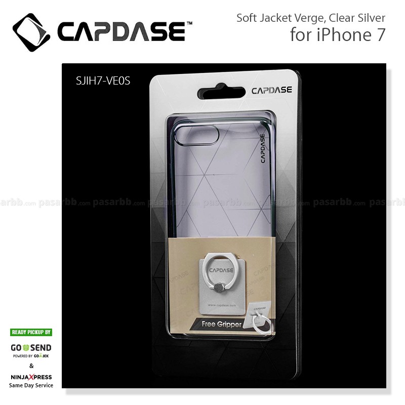 Capdase Original Soft Jacket Verge Clear Cover Casing for iPhone 7