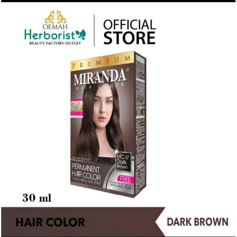 MIRANDA HAIR COLOR DARK BROWN 30ML