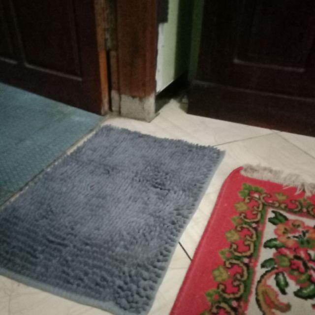 Keset Kamar Mandi Microfiber Anti Slip Cendol Fiber Terlaris