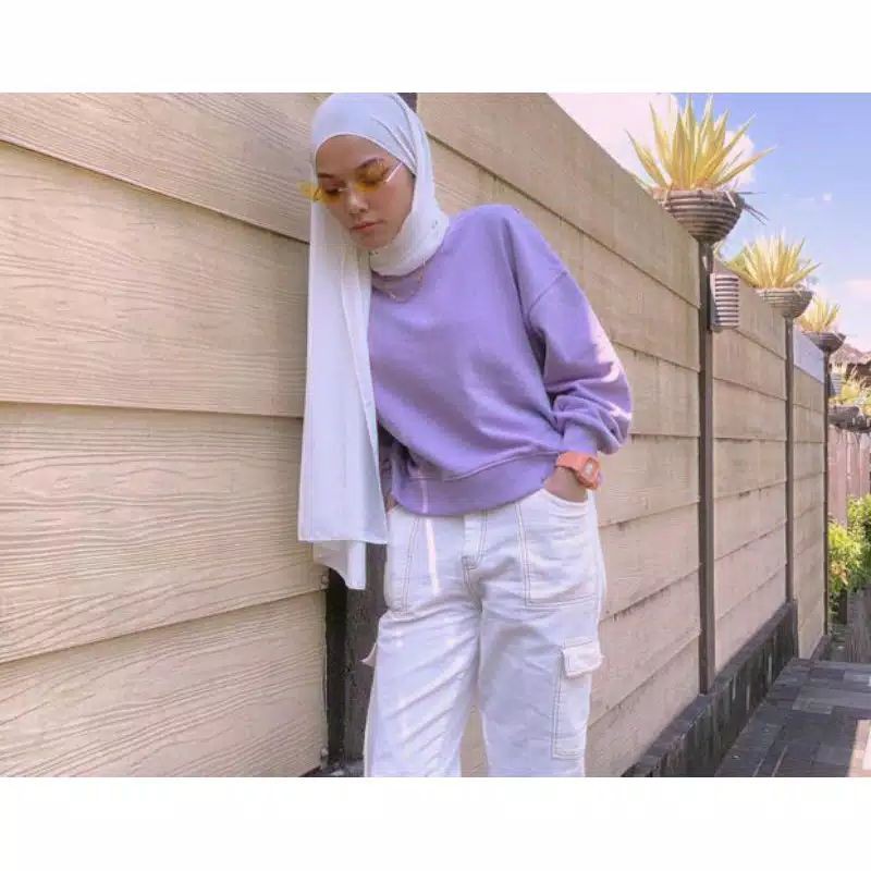 OVERSIZE CROP SWEATER 10 WARNA