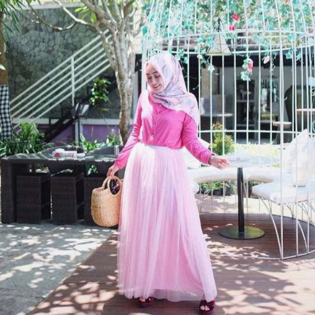 ROK TUTU BABY PINK SUPER LEMBUT