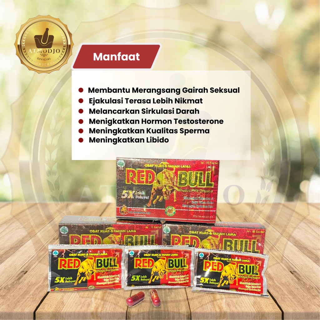 [100% ORIGINAL] Obat Kuat Pria Dewasa Kapsul RED BULL