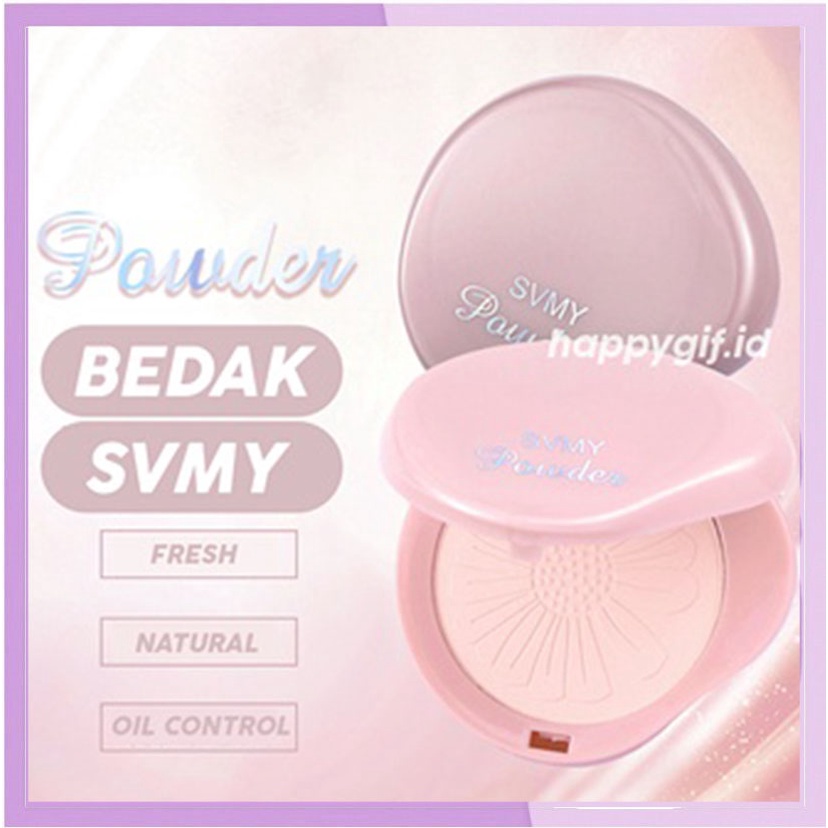 SVMY Powder Cake Oil Control Bedak Make Up Make your make up look natural and fresh LA173