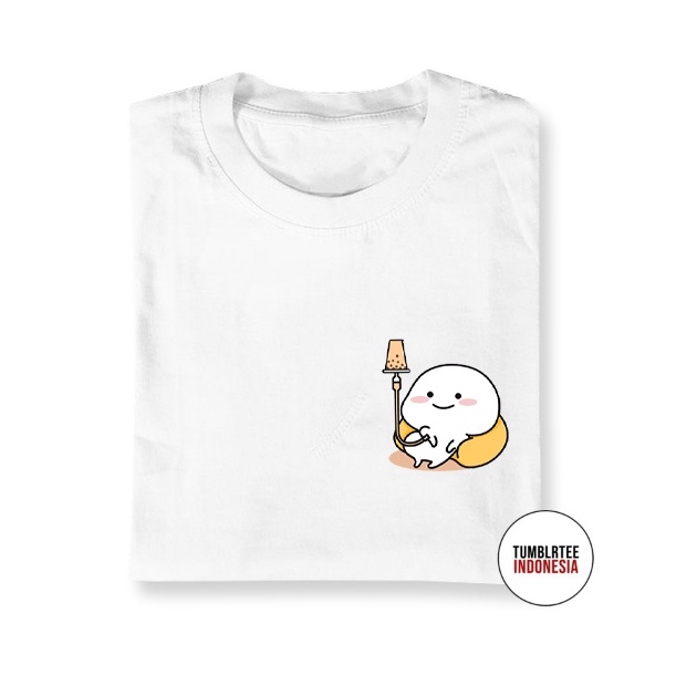 TUMBLRTEE Kaos Pentol Infus Boba Cotton Combed 20s
