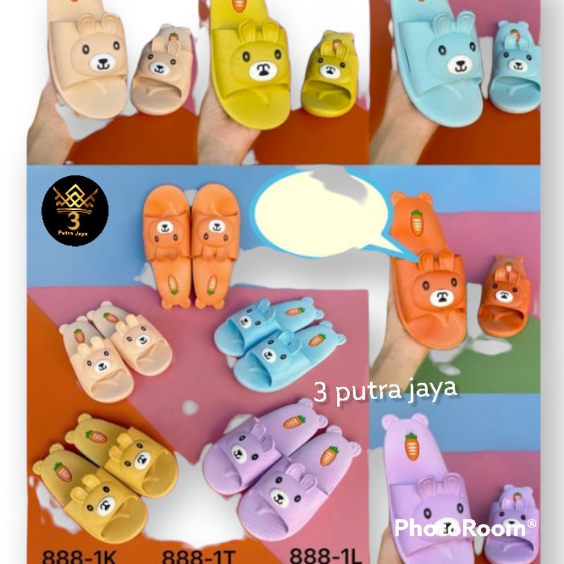 sandal slop wanita motif kelinci lucu merk ballance/laluna/alina best seller